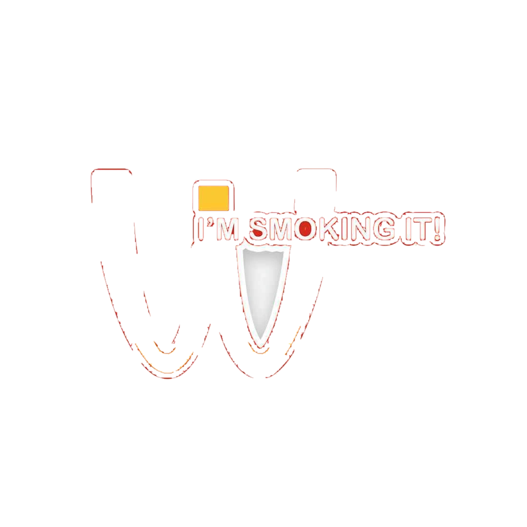 I'am smoking it sticker